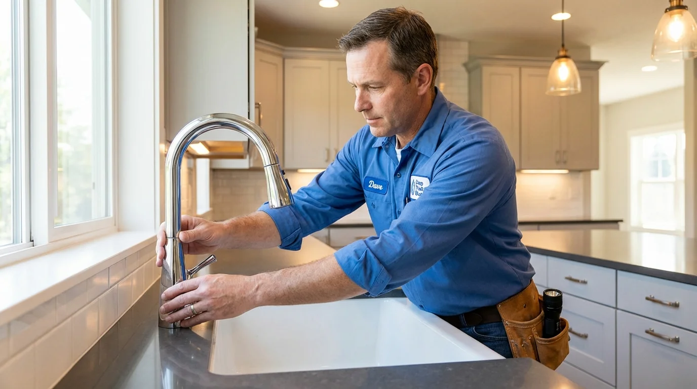 Kitchen faucet installation by Johns Plumbing LLC in Gulf Shores